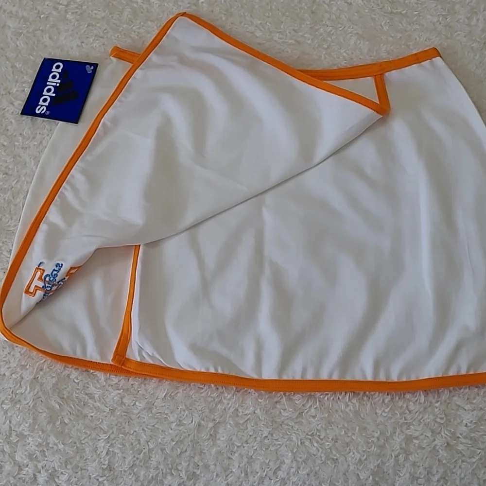 NEW Vintage UT Lady Vols Tennis Skirt White Adidas Split Athleisure Tennessee Md - Picture 1 of 9